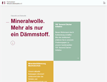 Tablet Screenshot of fmi-mineralwolle.de